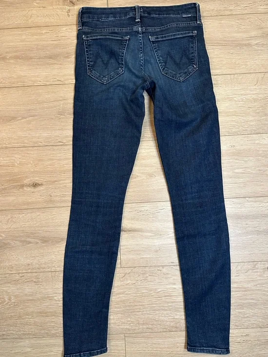 MOTHER the Looker Slow Ride Skinny Jeans in Dark Indigo - Picture 3 of 10